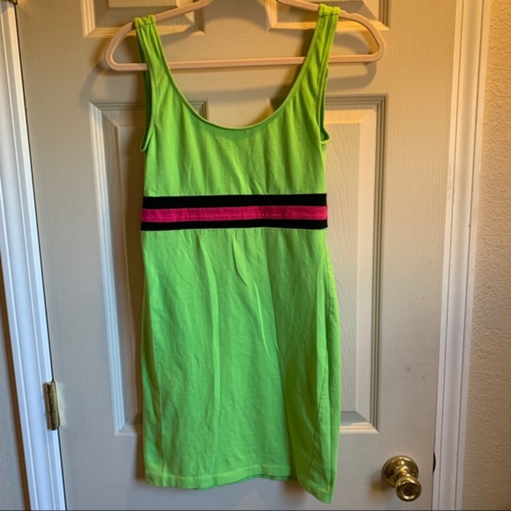 Vintage RARE NeoMax by Peter Max 80s bodycon dress